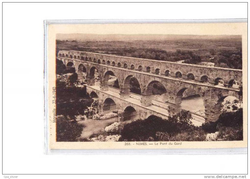30 REMOULINS Pont du Gard, ed Cigogne 268, 1941