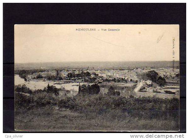 30 REMOULINS Vue Générale, ed Manivet, 1911