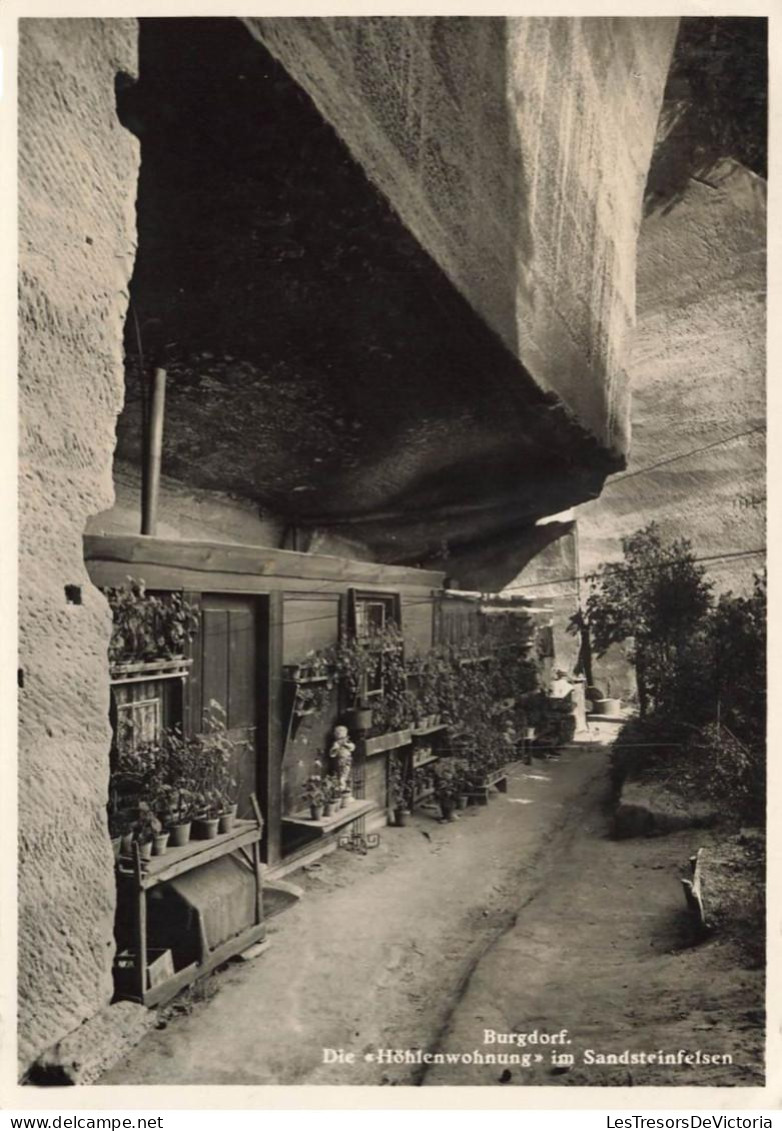 [-30%] SUISSE - Burgdorf - die "Hoshenwohnung" im Sandsteindfelsen - Carte Postale Ancienne