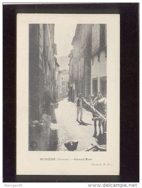 30 sumene grand'rue édit. A.M. n° 5 animée attelage
