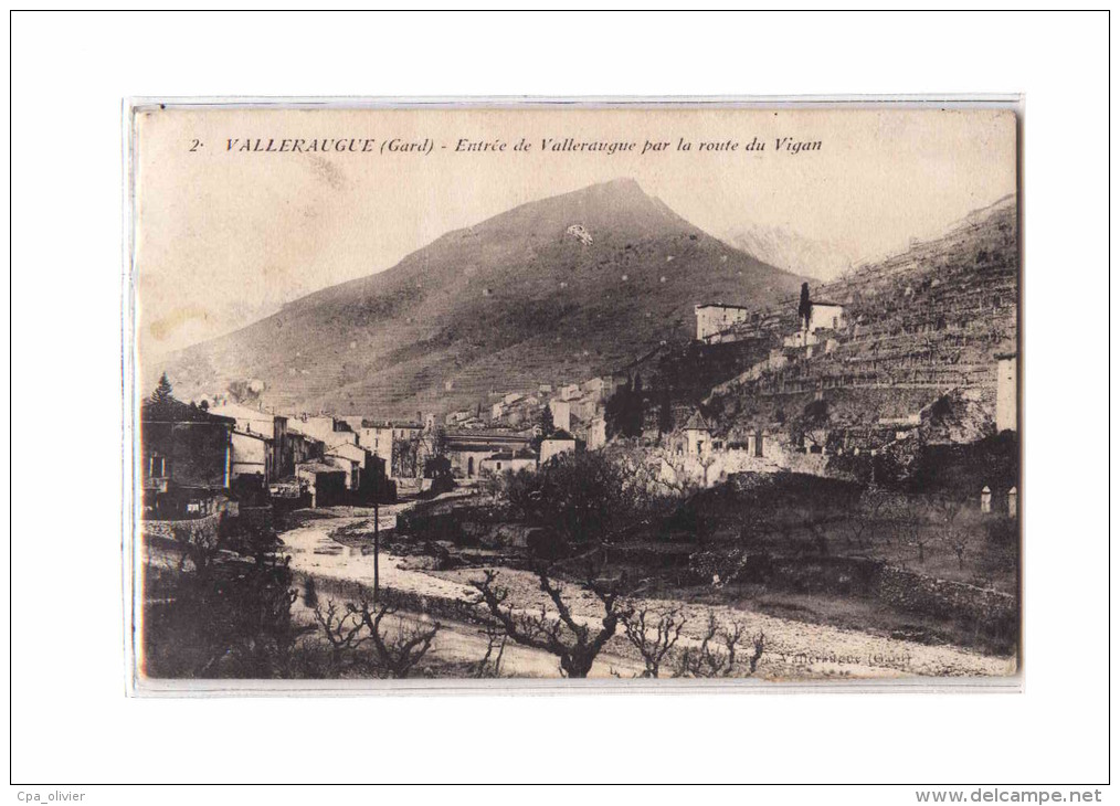30 VALLERAUGUE Vue Générale, Entrée parla Route du Vigan, ed ? 2, 1913