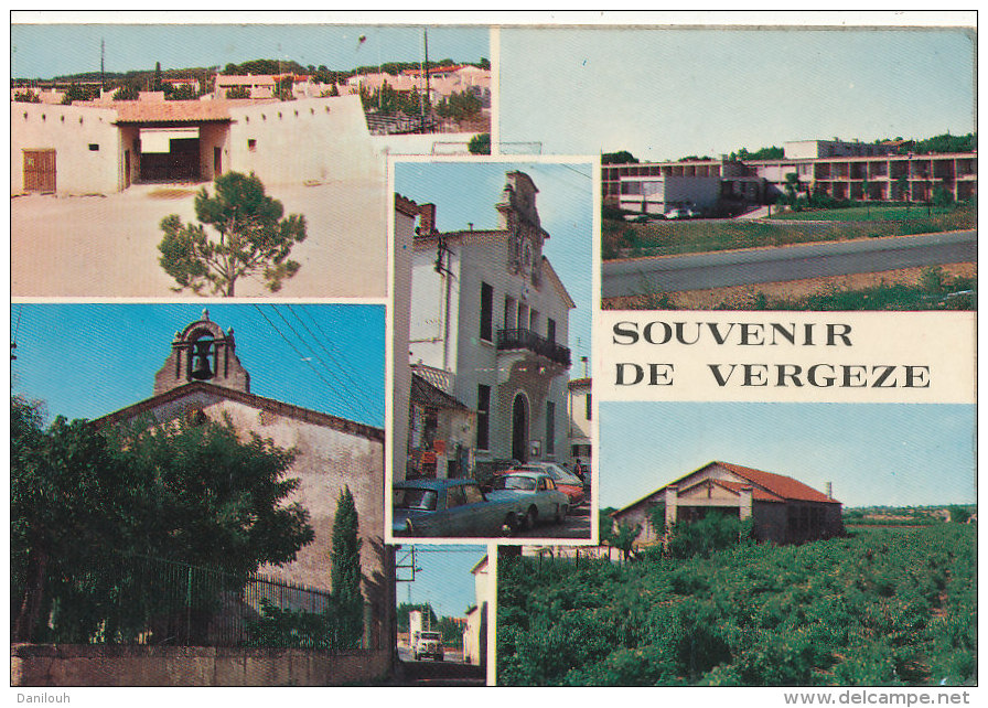 30 // VERGEZE    souvenir multivues   CPSM