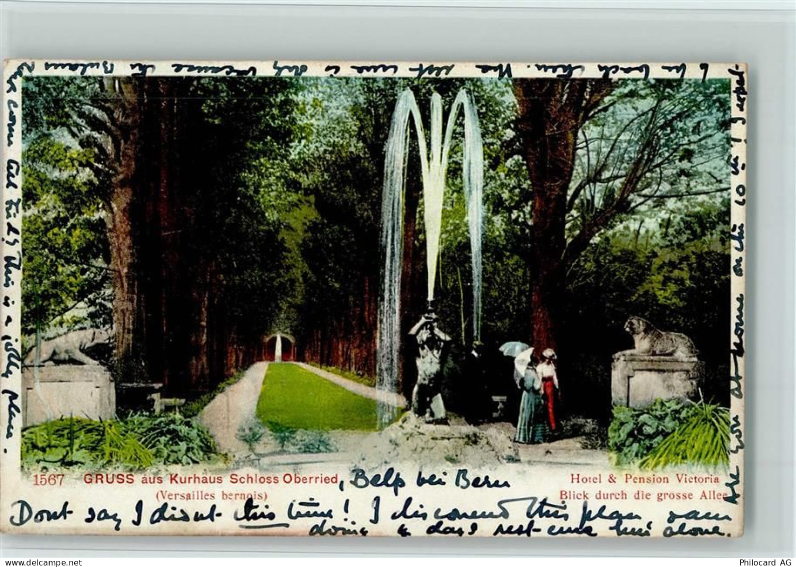 3000 Bern Berne 1907 - Kurhaus Schloss Oberried Versailles bernois - 12110406