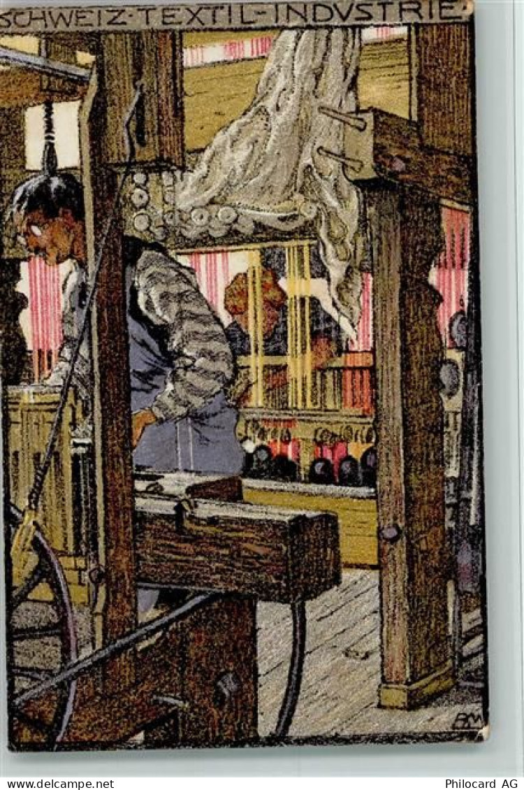 3000 Bern Berne 1916 Lithographie Schweiz. Textil Industrie -Berufe - La... - 13094091
