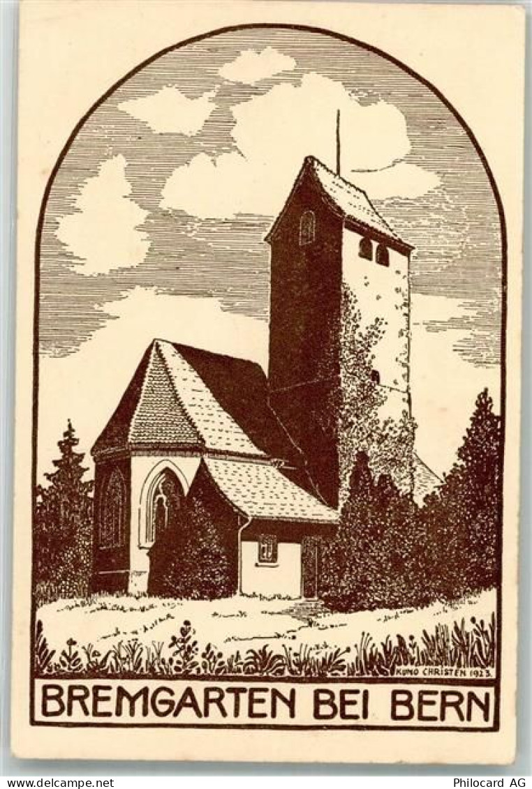 3000 Bern Berne Künstlerkarte sign. Christen, K. Bremgarten Kirche - 10696286