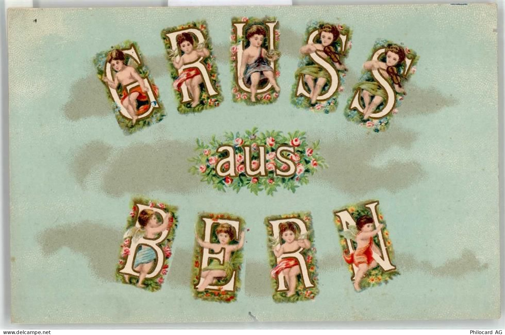 3000 Bern Berne Lithographie Gruss aus Bern Putten - 52021083