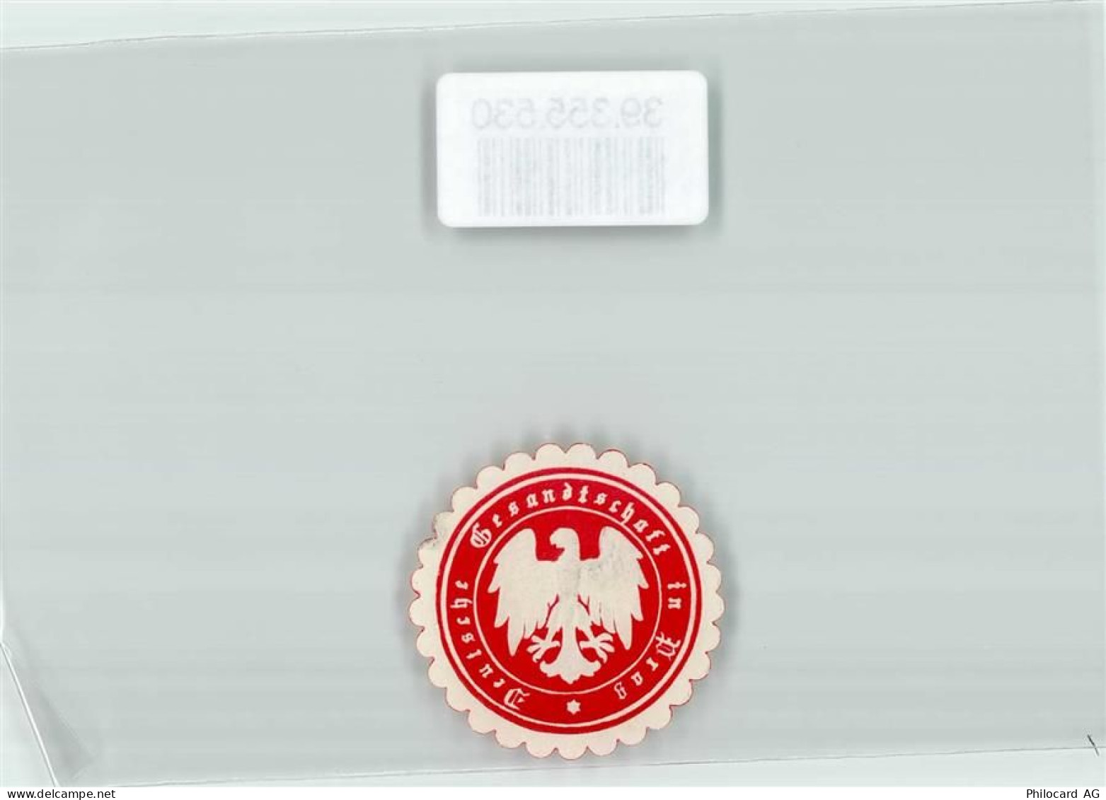 3000 Bern Berne Siegelmarke Deutsche Gesandschaft in Bern - 39355530