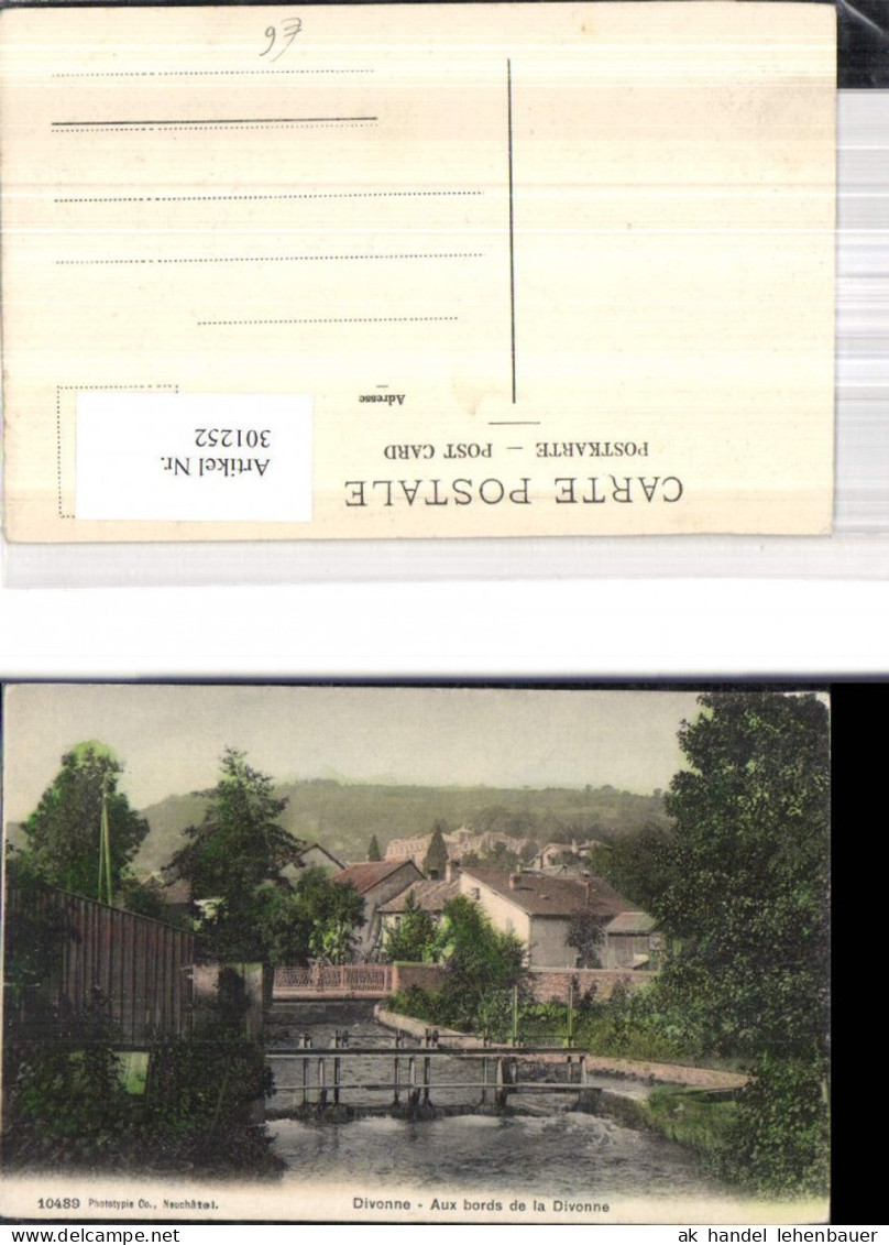 301252,Divonne Aux bords de la Divonne Divonne-les-Bains Brücke Wehr