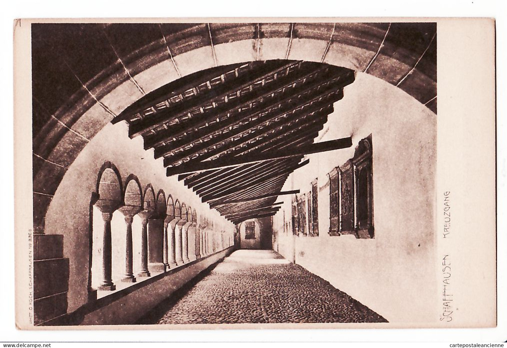 30236 /  SCHAFFHAUSEN Suisse SH Schaffhouse KREUZGANG Munster Postkarte 1910s Photo KOCH SWITZERLAND SCHWIEZ
