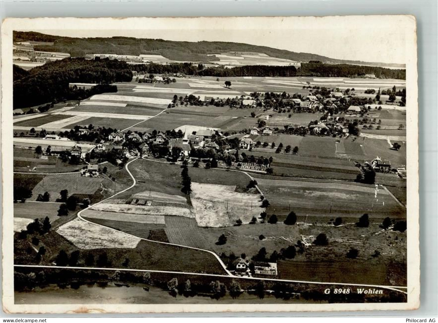 3033 Wohlen b. Bern Foto AK Fliegeraufnahme - 10734831