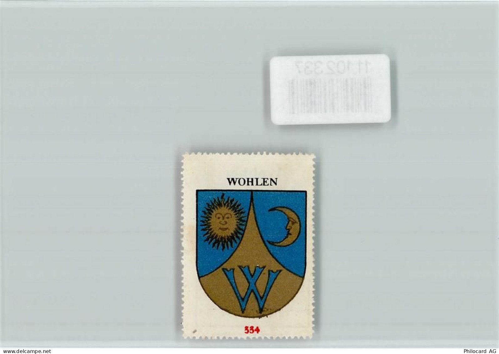 3033 Wohlen b. Bern - Vignette Wappen Kaffee Hag ca 1920-1940 - 11102337