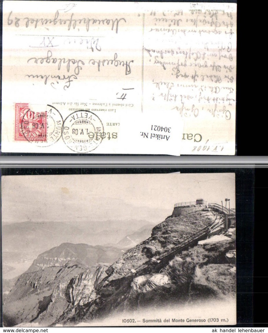 304021,Sommita del Monte Generoso b. Maroggia Bergkulisse Kt Tessin