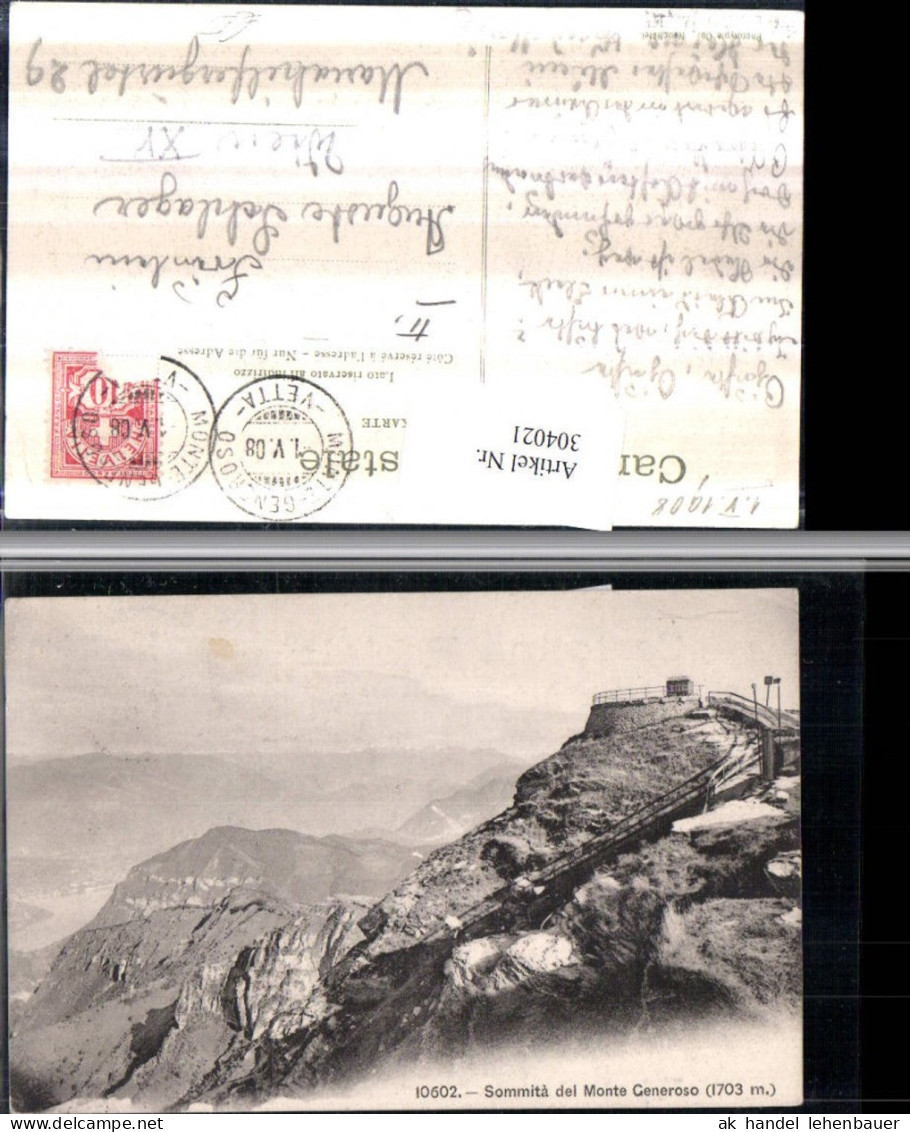 304021,Sommita del Monte Generoso b. Maroggia Bergkulisse Kt Tessin