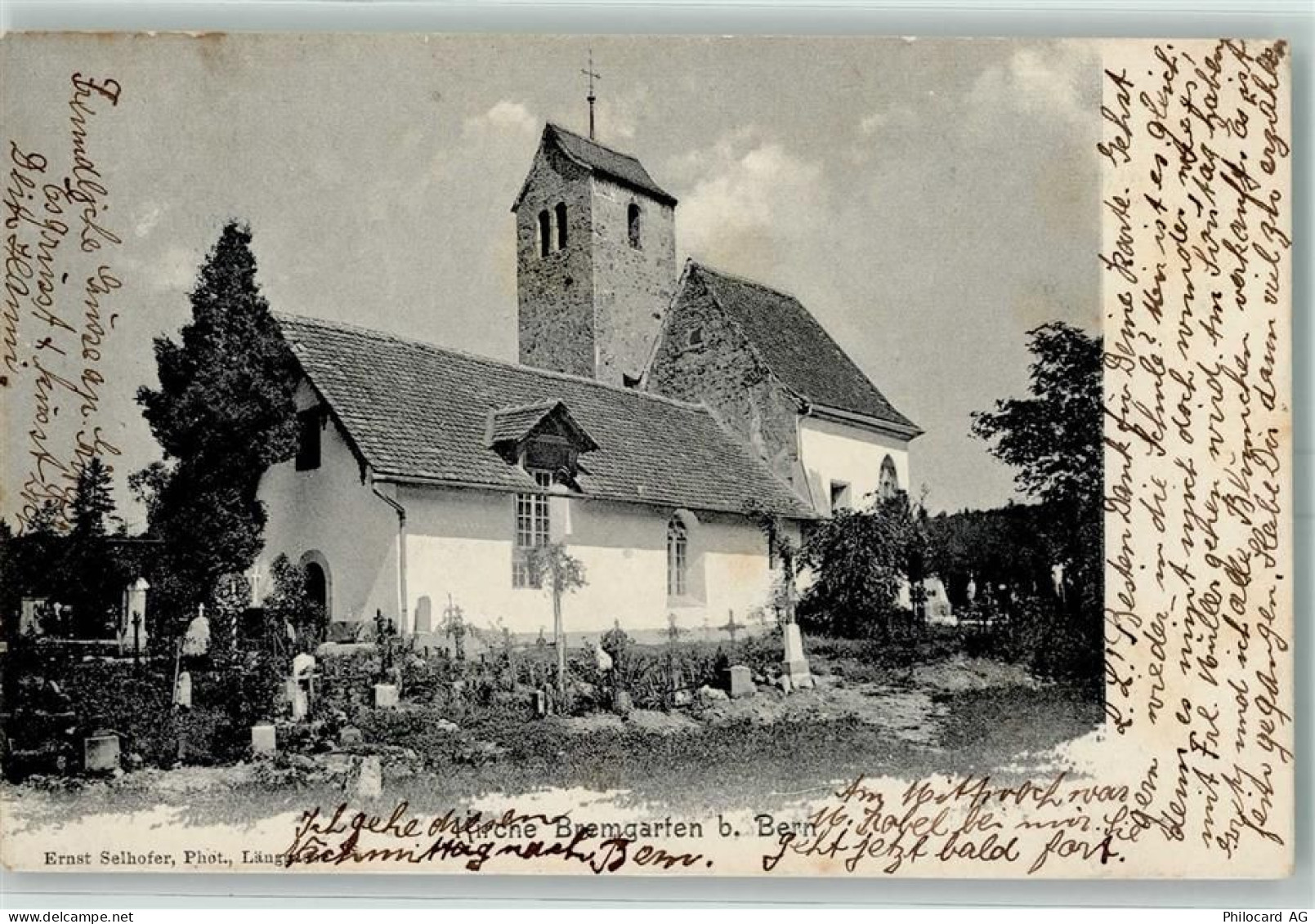 3047 Bremgarten b. Bern Seftau 1912 - Kirche - 13174930