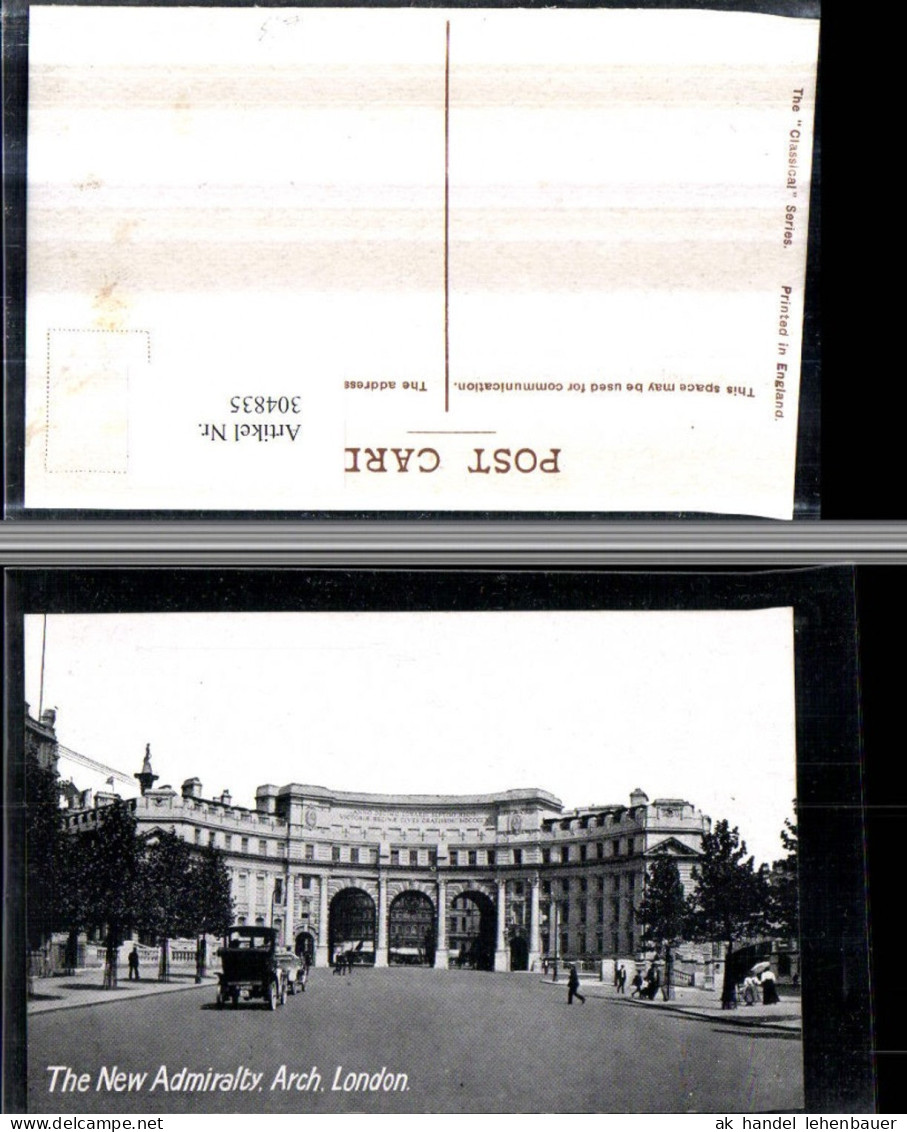 304835,London New Admiralty Arch Triumphbogen Straßenansicht