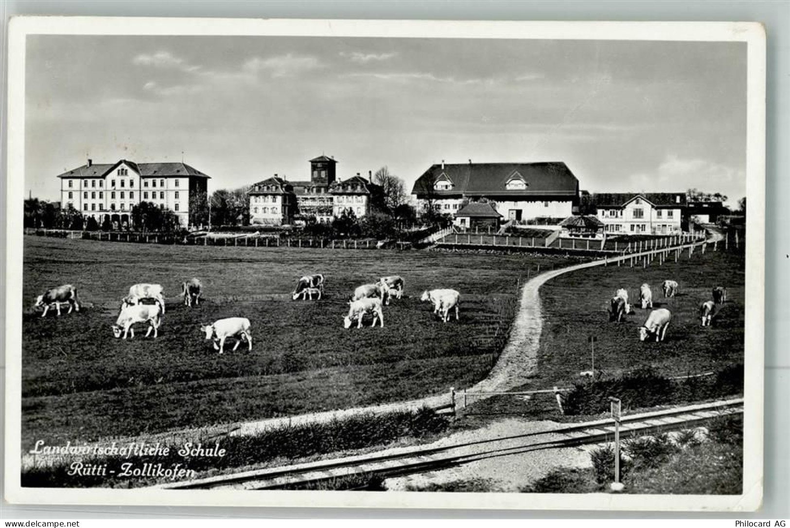 3052 Zollikofen 1941 Foto AK Landwirtschaftliche Schule - 38022648