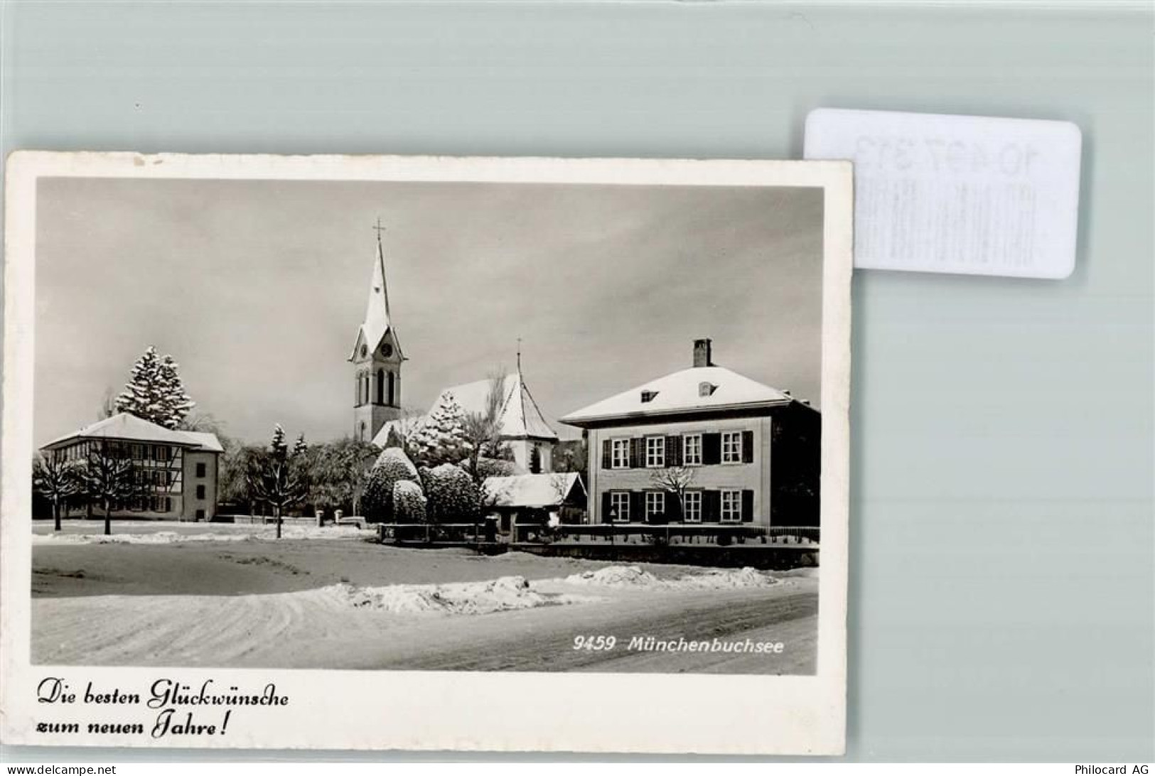 3053 Münchenbuchsee FOTO KEINE AK Winter Neujahr Kirche Foto 10cm x 7cm,... - 10497313