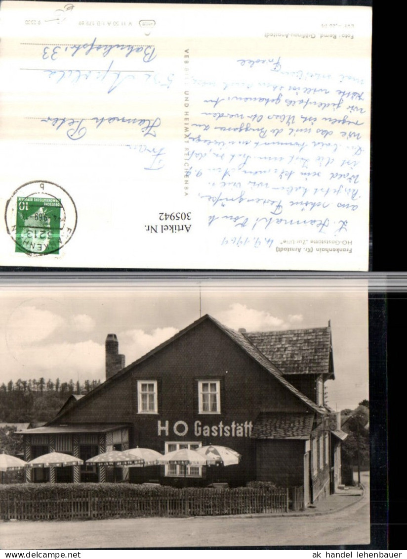305942,Frankenhain HO-Gaststätte Zur Lilie pub VEB
