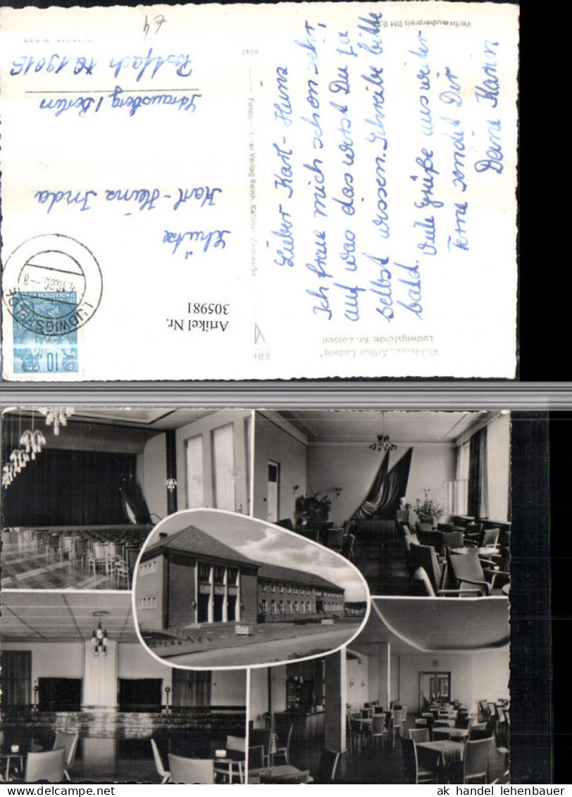 305981,Ludwigsfelde Klubhaus Arthur Ladwig Mehrbildkarte