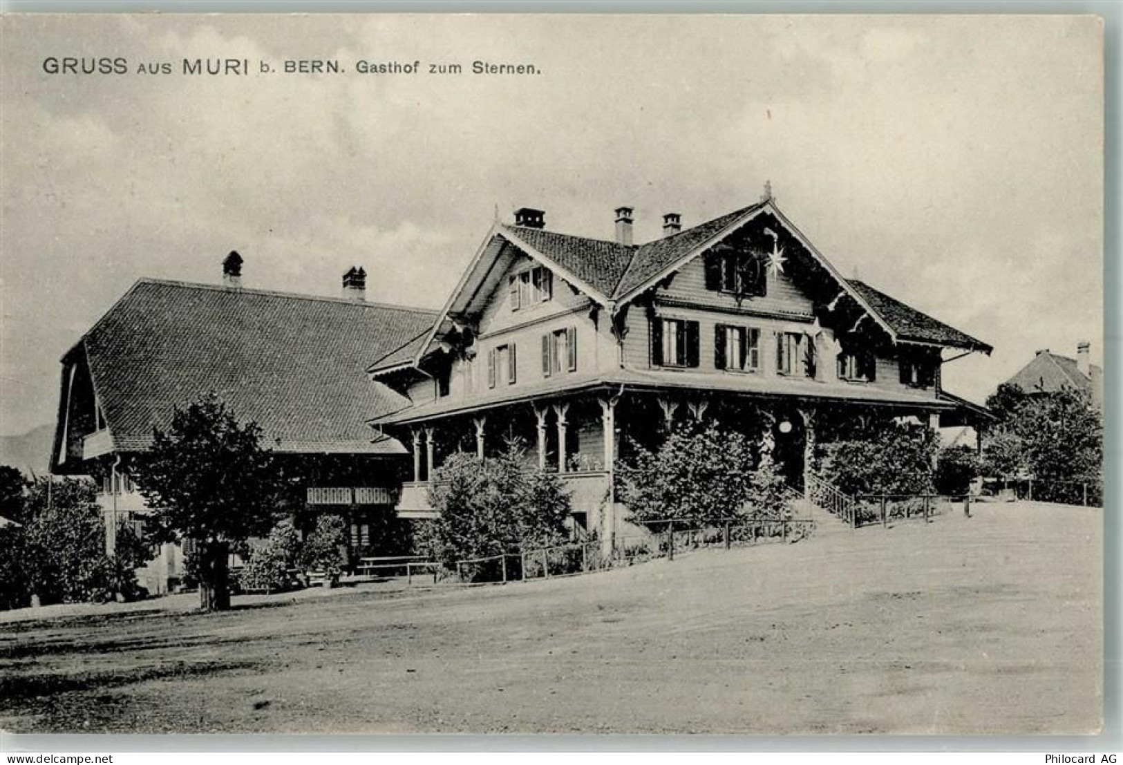 3074 Muri b. Bern 1913 Foto AK Gasthaus zum Sternen - 13568160