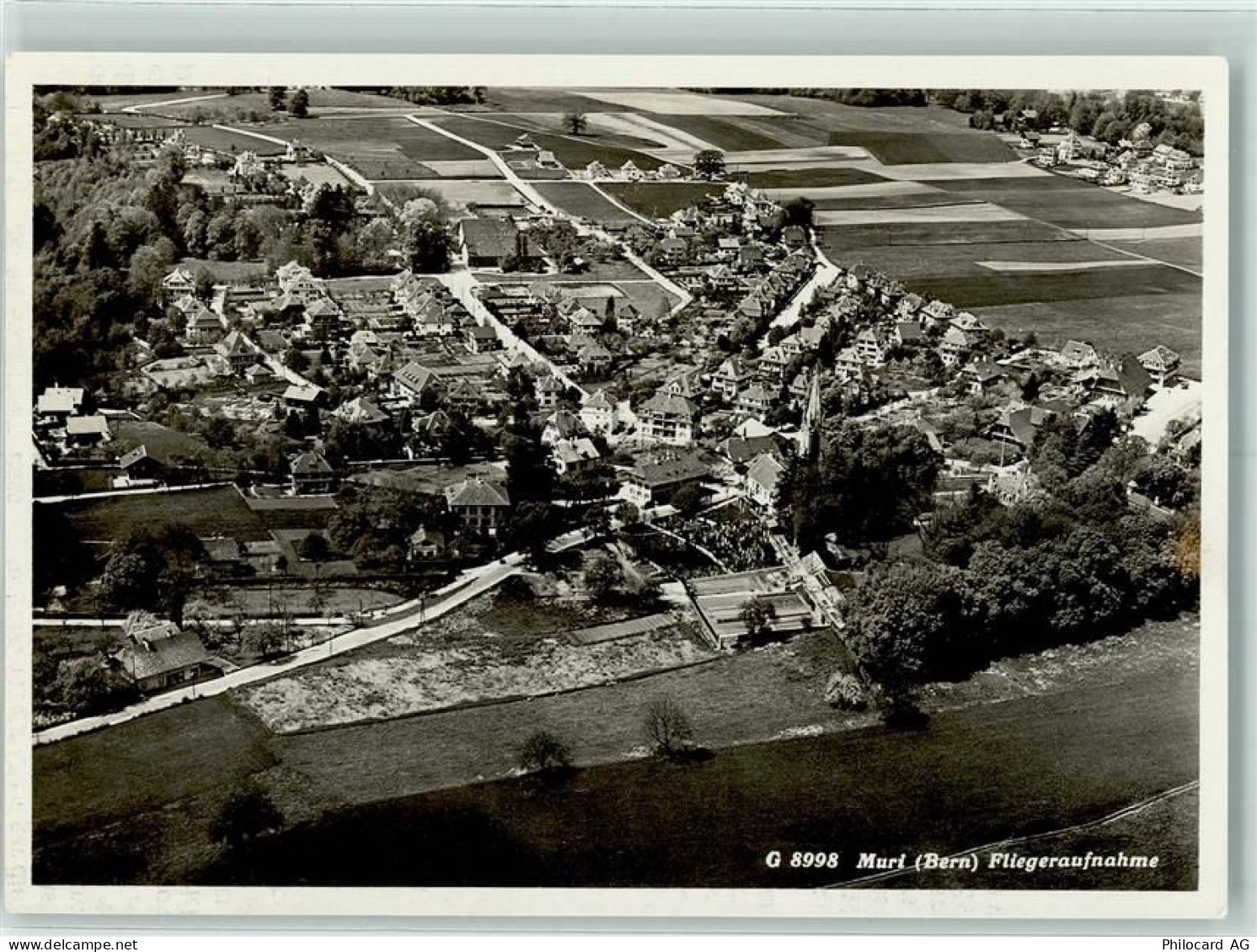 3074 Muri b. Bern Gebrauchsspuren Fliegeraufnahme - 13132540