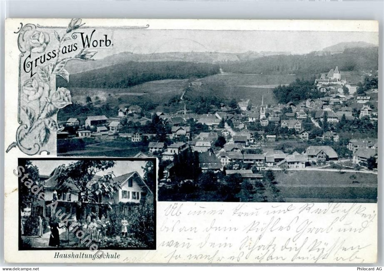 3076 Worb - 1903 Haushaltungsschule Gesamtansicht - 50810739