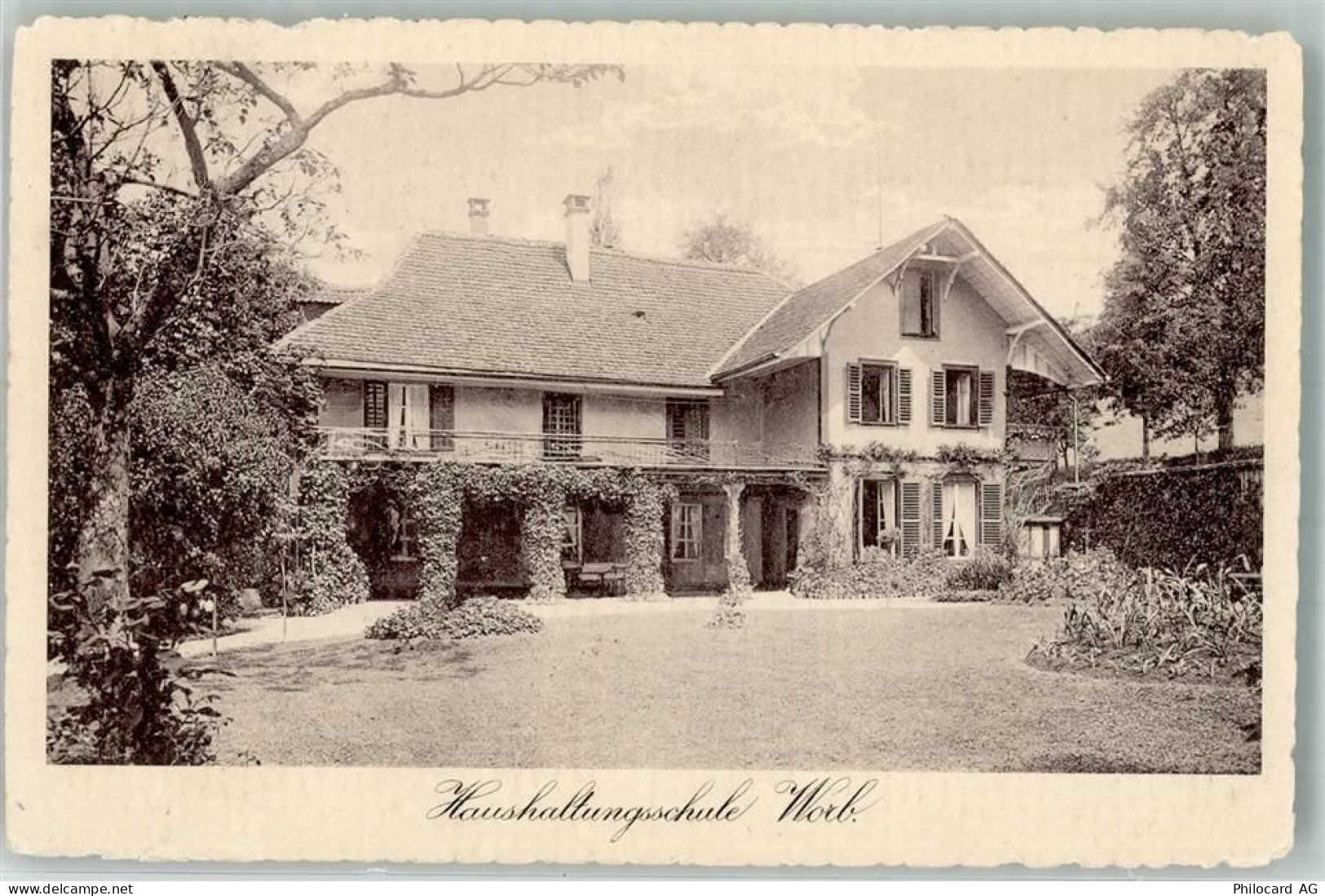 3076 Worb 1916 Foto AK Haushaltungsschule - 10735384