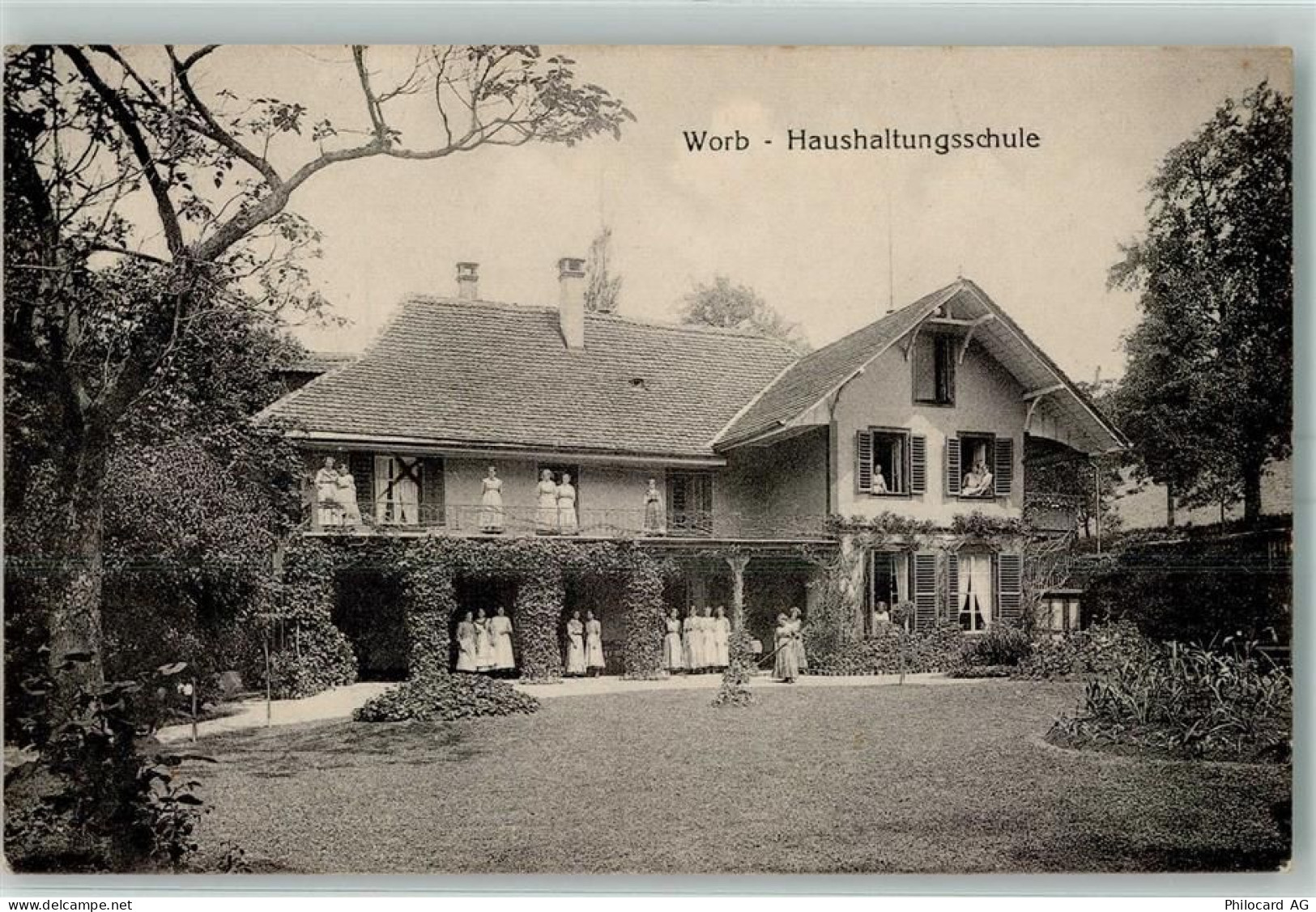 3076 Worb 1916 - Haushaltungsschule - 13159243