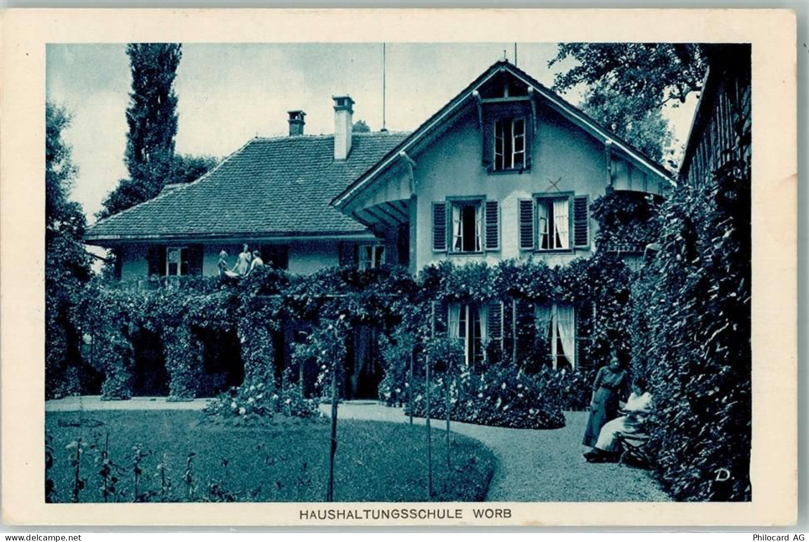 3076 Worb 1924 Foto AK Haushaltungsschule - 10735381