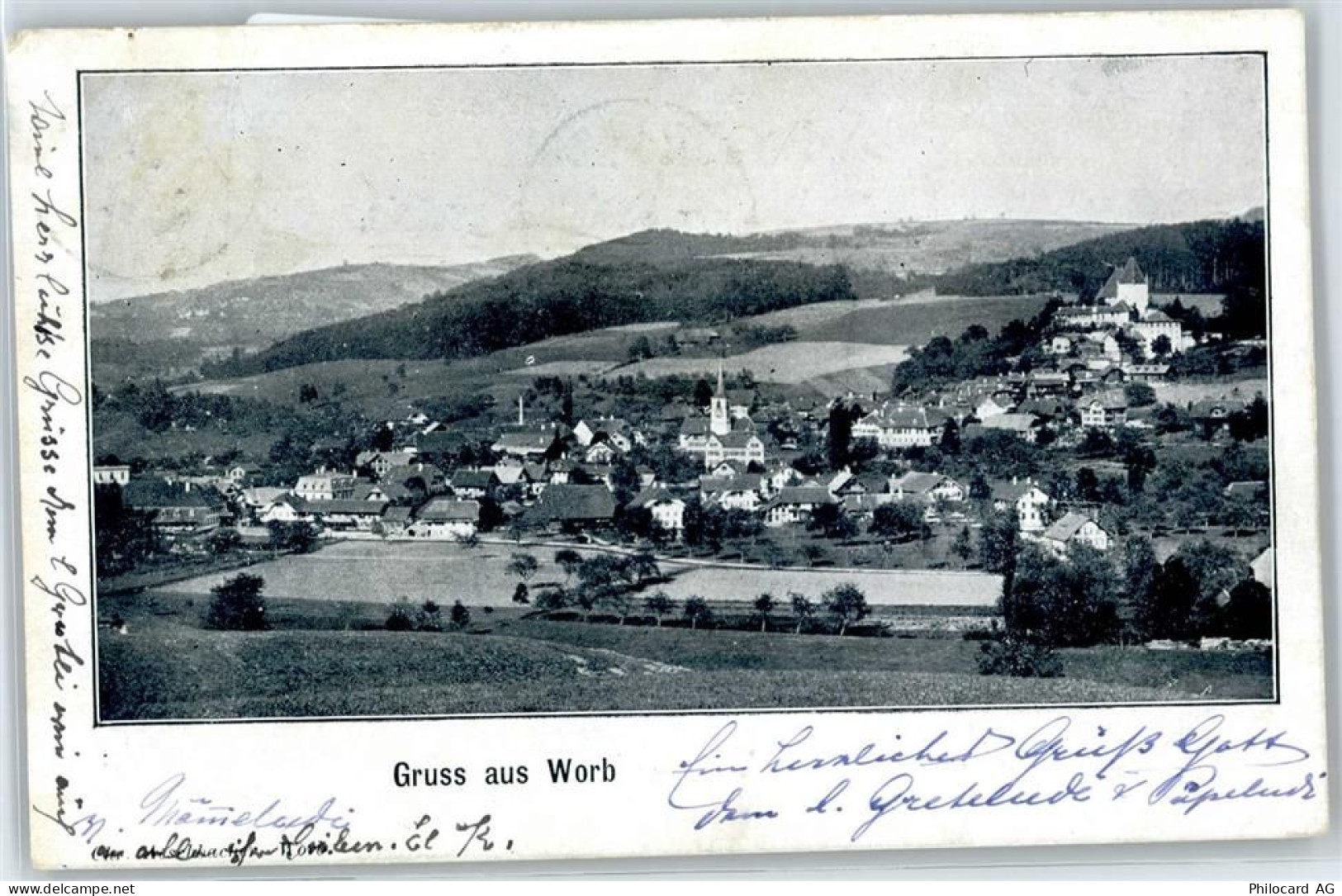 3076 Worb - Kirche, Ortsansicht - 51089269