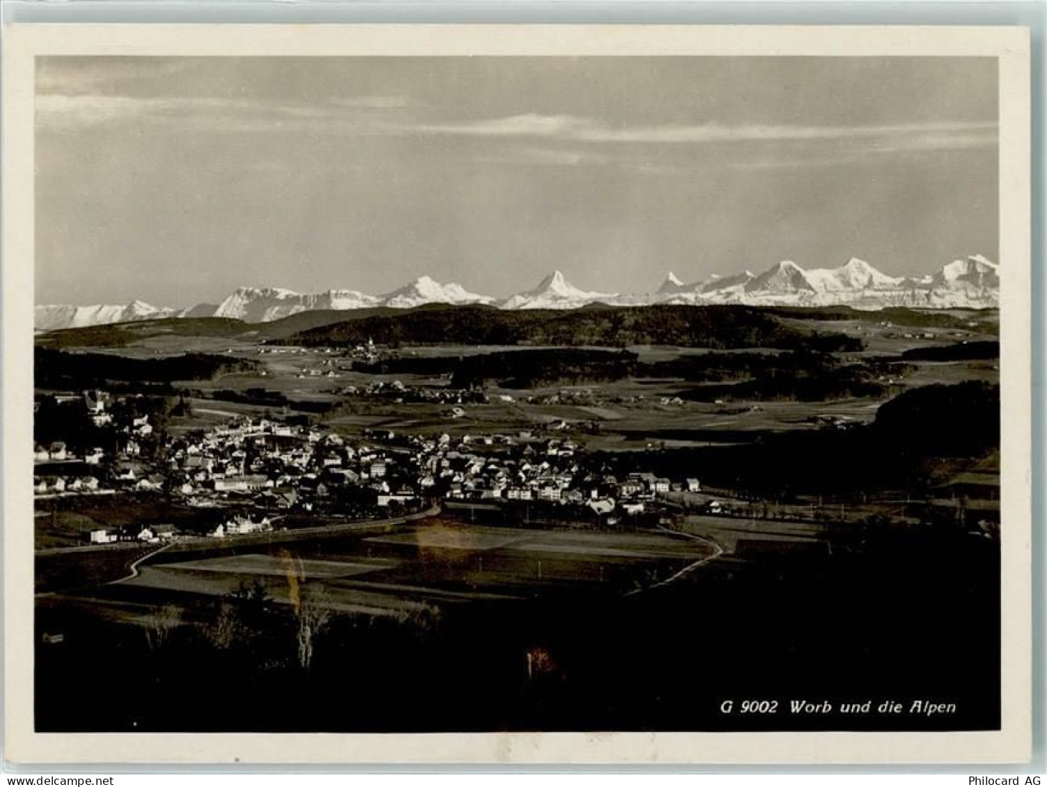 3076 Worb - Worb und die Alpen - 13137569