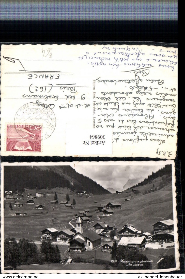 309864,Morgins b. Troistorrents Totale Kirche Kt Wallis