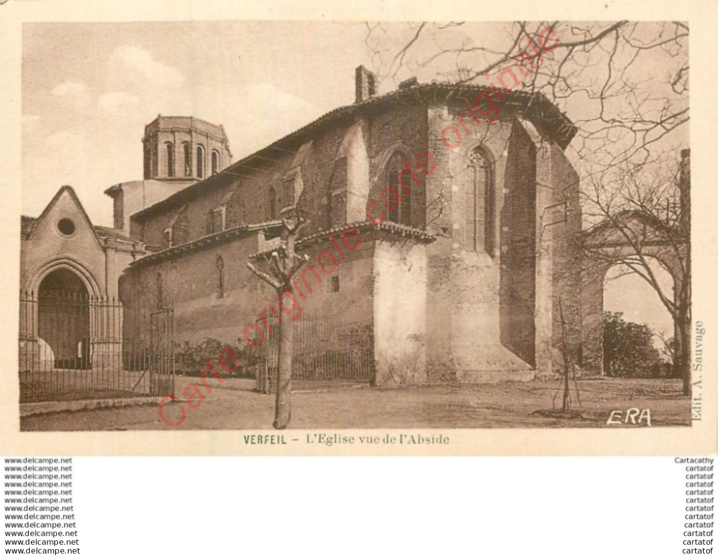 31.  VERFEIL .  L'Eglise vue de l'Abside .