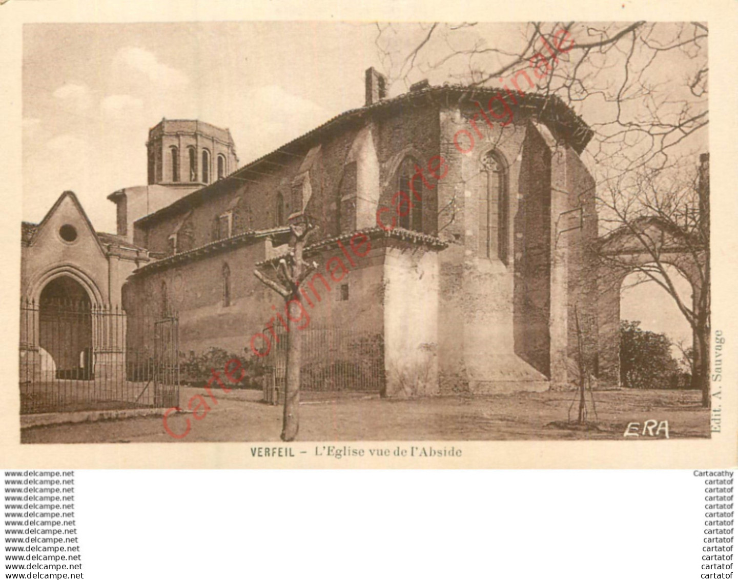 31.  VERFEIL .  L'Eglise vue de l'Abside .