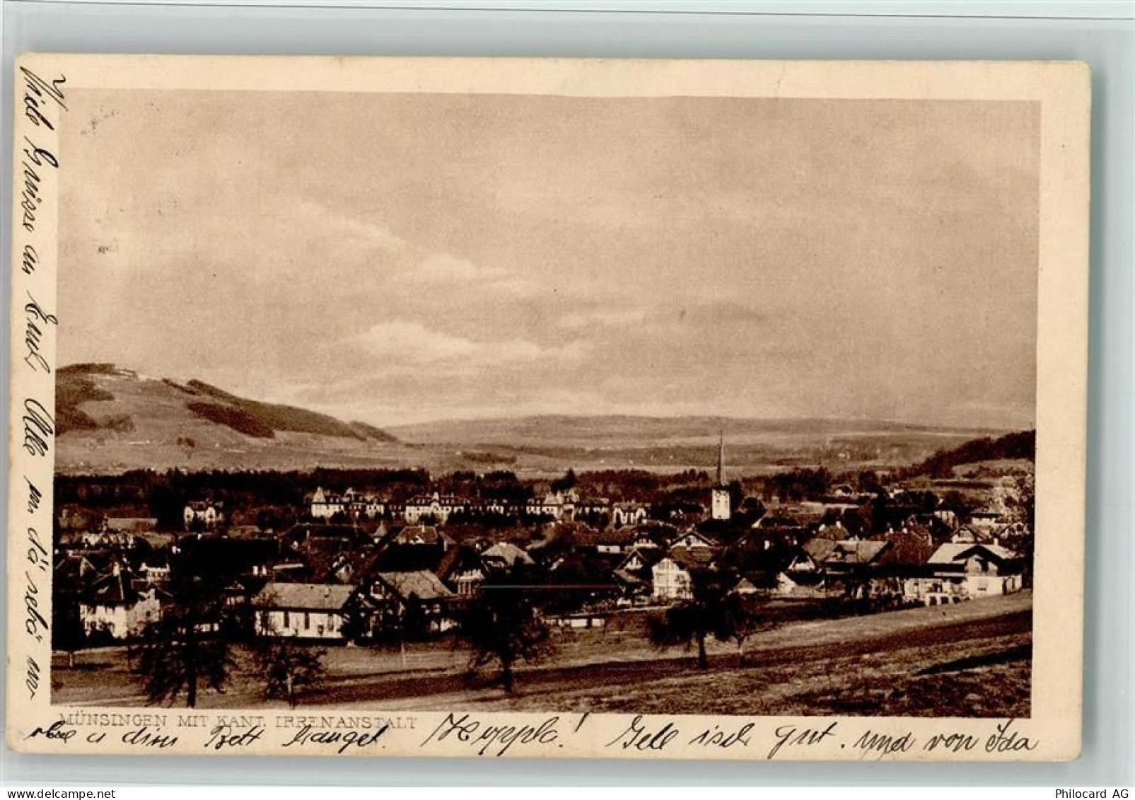 3110 Münsingen 1925 - Teilansicht AK - 13086783