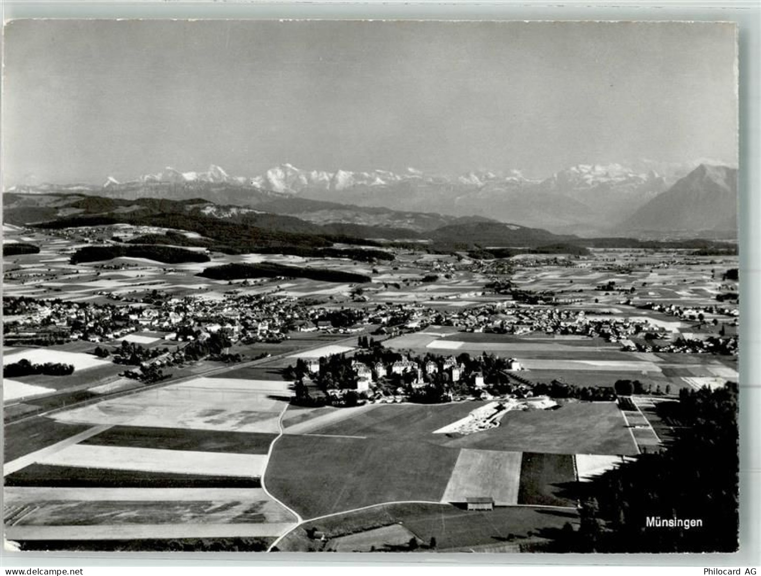 3110 Münsingen Foto AK Fliegeraufnahme - 38025222