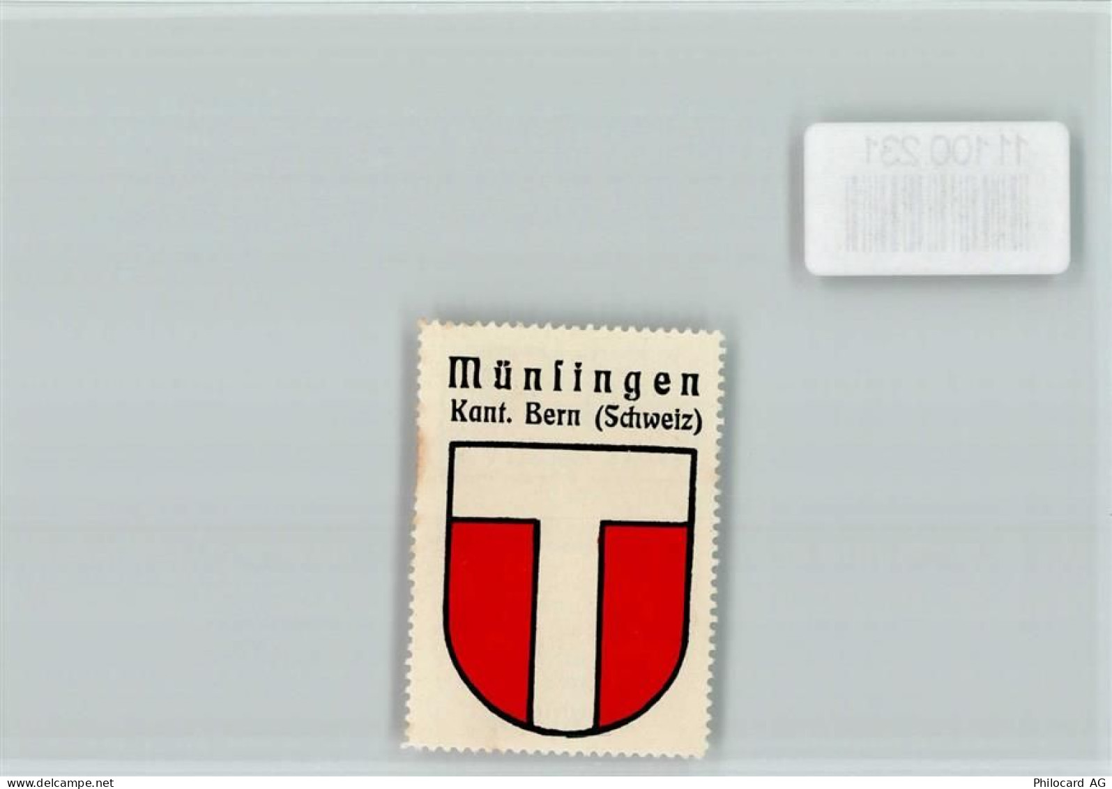 3110 Münsingen - Vignette Wappen Kaffee Hag ca 1920-1940 - 11100231
