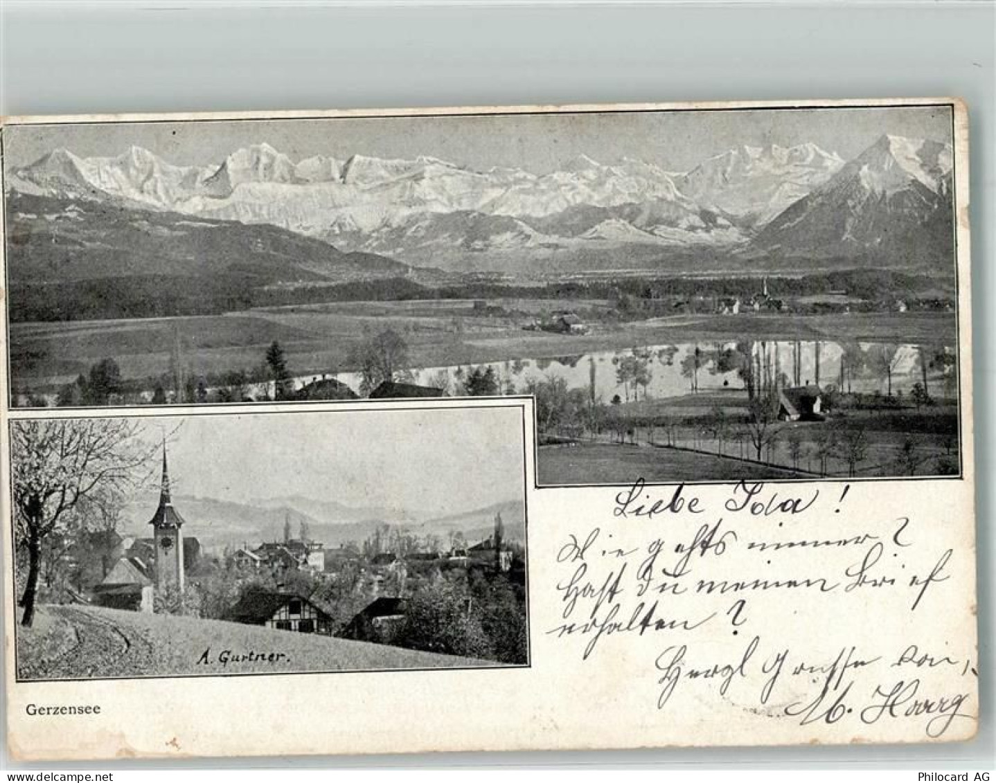 3115 Gerzensee 1906 Gebrauchsspuren - 14000646