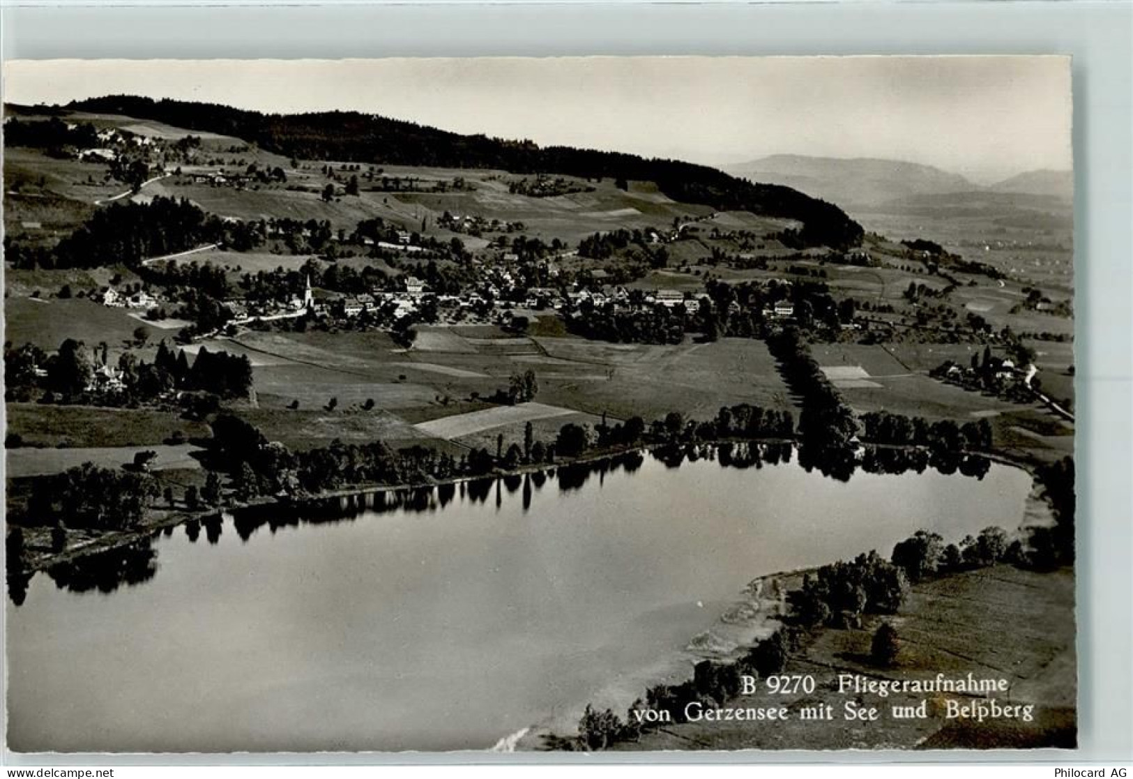 3115 Gerzensee - Fliegeraufnahme mit See und Belpberg - 13133920