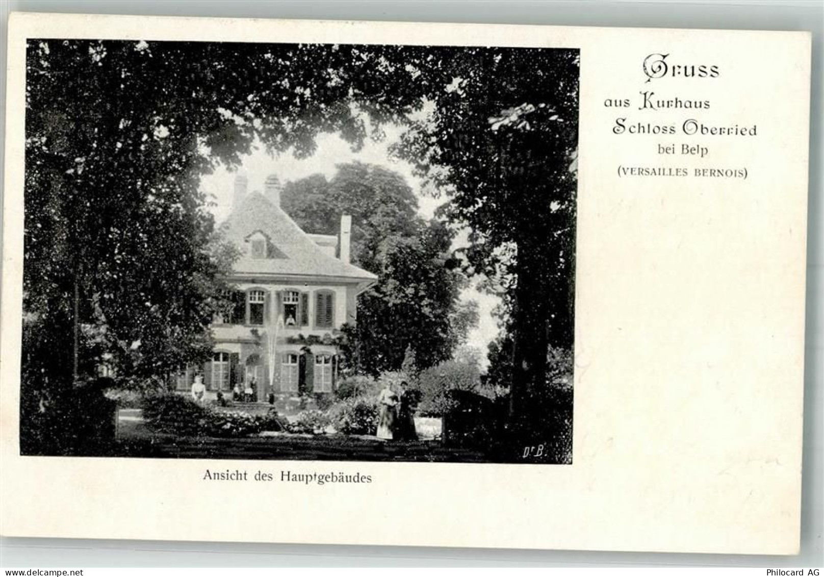 3123 Belp 1903 Foto AK Hotel Kurhaus Schloss Oberried - 10741602