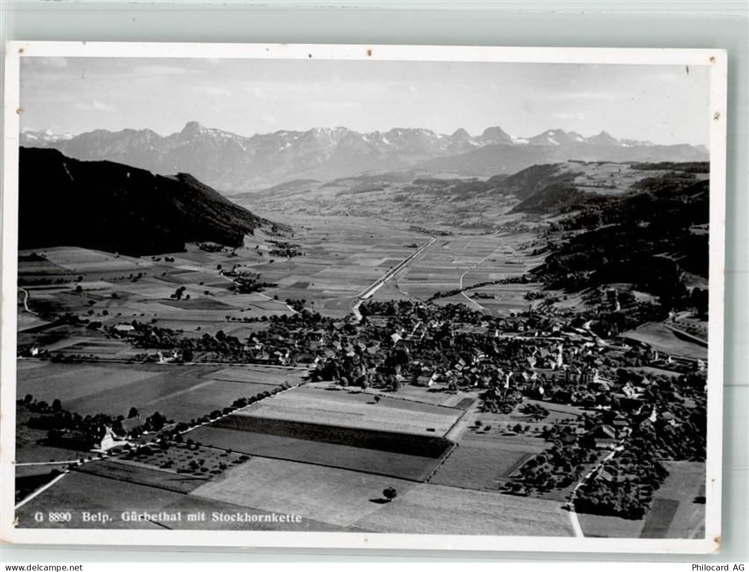 3123 Belp Foto AK Gürbethal Stockhornkette - 38025229
