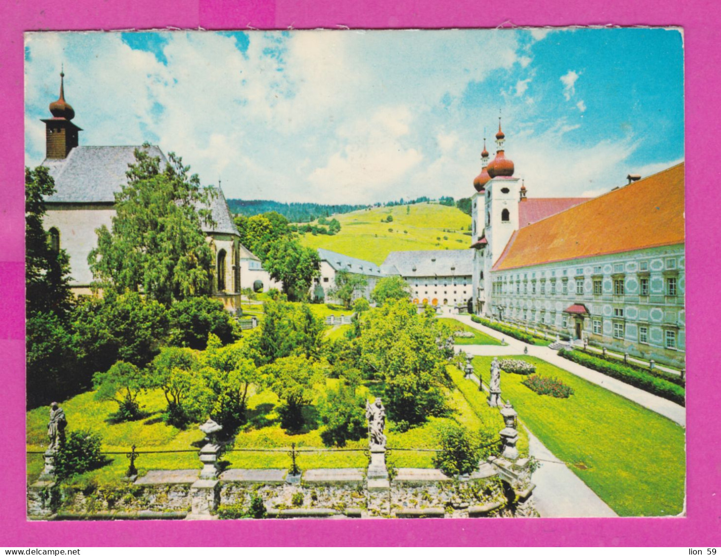 312702 / Austria - Sankt Lambrecht , Monastery - Benediktinerabtei, Hofansicht PC 10.3 x 7.6 cm. Osterreich Autriche
