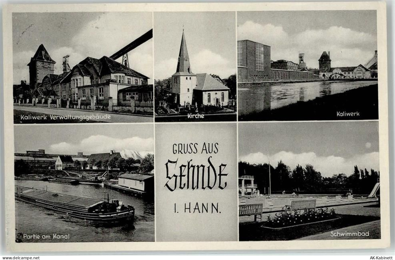 31319 W3163 Sehnde - Kirche Kaliwerk Kanal Schwimmbad Verwaltungsgebäude... - 52094940