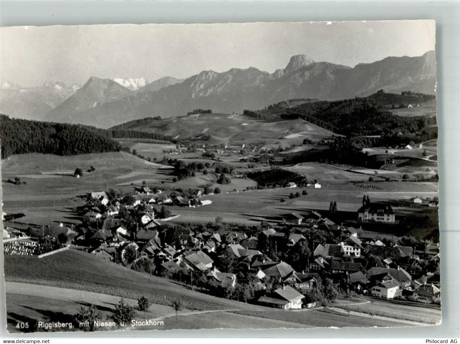 3132 Riggisberg 1958 Foto AK Niesen Stockhorn - 38022248