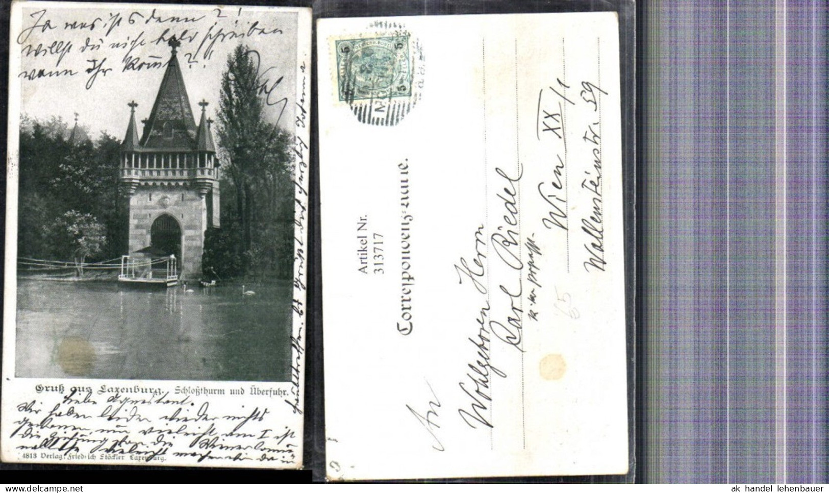 313717,Laxenburg Schlossturm u. Überfuhr