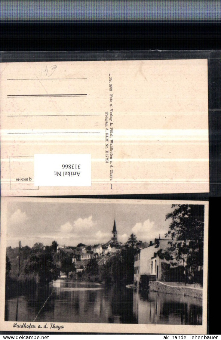 313866,Waidhofen an d. Thaya Teilansicht Fluss