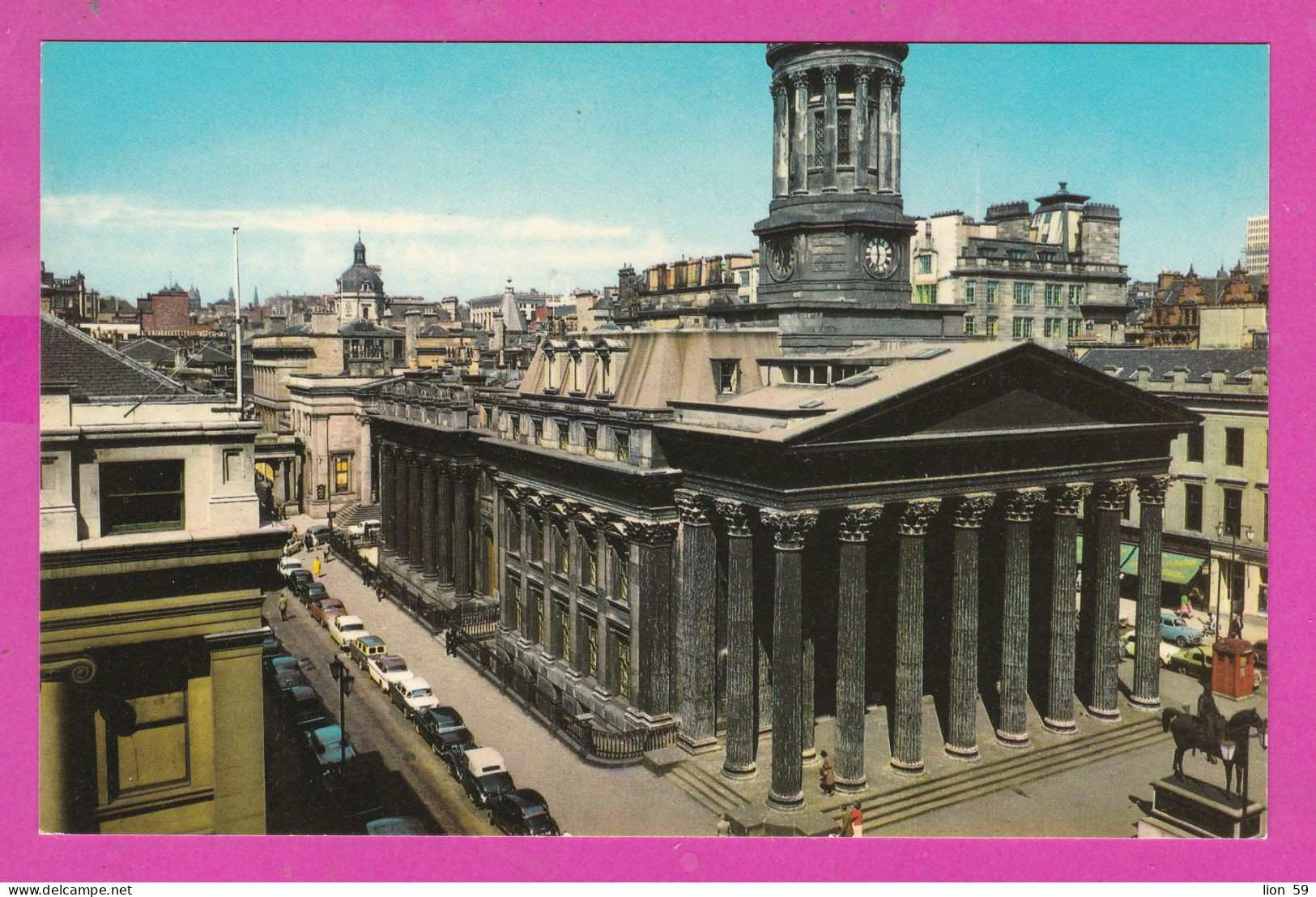 314031 / United Kingdom > Scotland > Lanarkshire / Glasgow - Royal Exchange Square Monument Building Cars Clock Tower PC