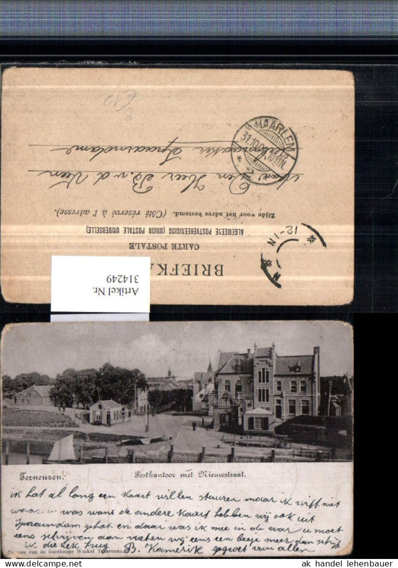 314249,Terneuzen Postkantoor met Nieuwstraat Postgebäude