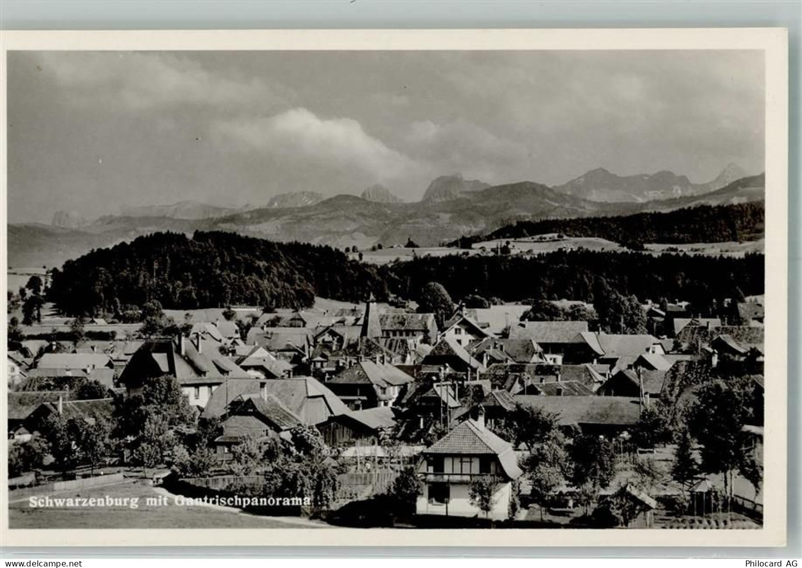 3150 Schwarzenburg Foto AK Gautrischpanorama - 38022131