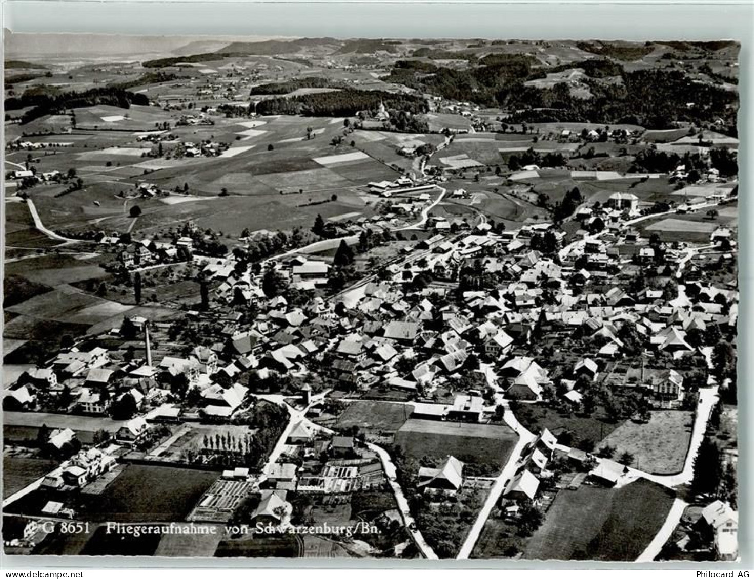 3150 Schwarzenburg Gebrauchsspuren Fliegeraufnahme - 13132668